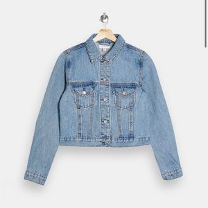 Topshop denim jacket in mid wash blue 6